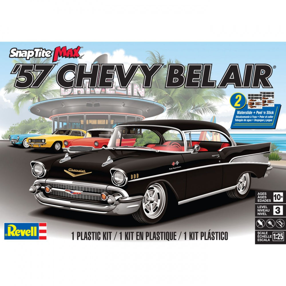 Revell Snaptite Max 1/25 Chevrolet Bel Air Hardtop 1957 851529