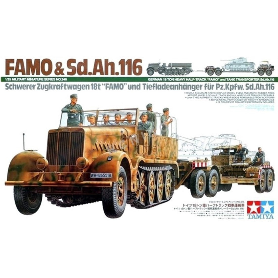 Tamiya 1/35 German Famo and Tank Transport Sd.Ah.116 35246