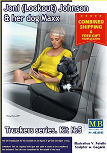 MasterBox 1/24 Joni Lookout Johnson And Her Dog Max 24045