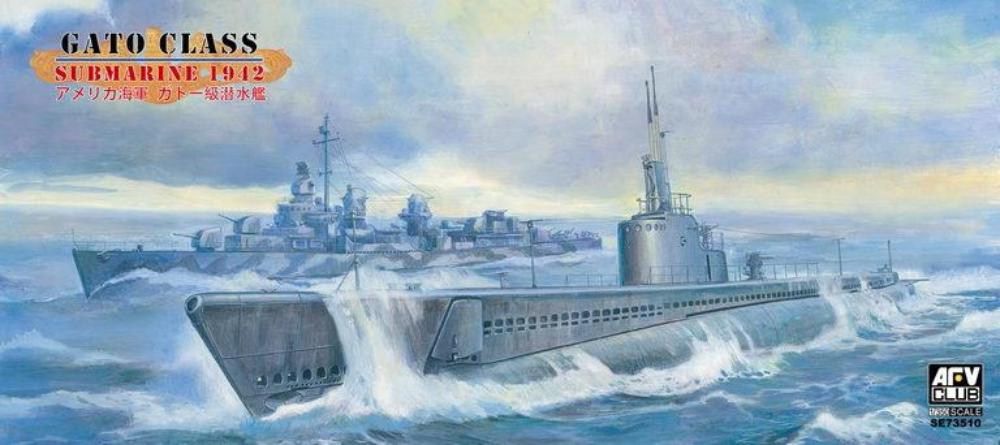 AFV Club 1/350 USN Gato Class Submarine 1942 73510