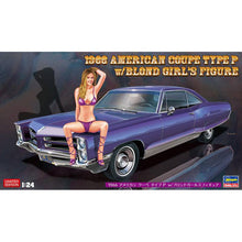 Load image into Gallery viewer, Hasegawa 1/24 1966 American Coupe Type P Pontiac Catalina W/ Blond Girl 52224