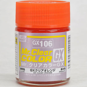 Mr. Hobby Mr. Clear Color Lacquer GX106 GX Clear Orange 18ml