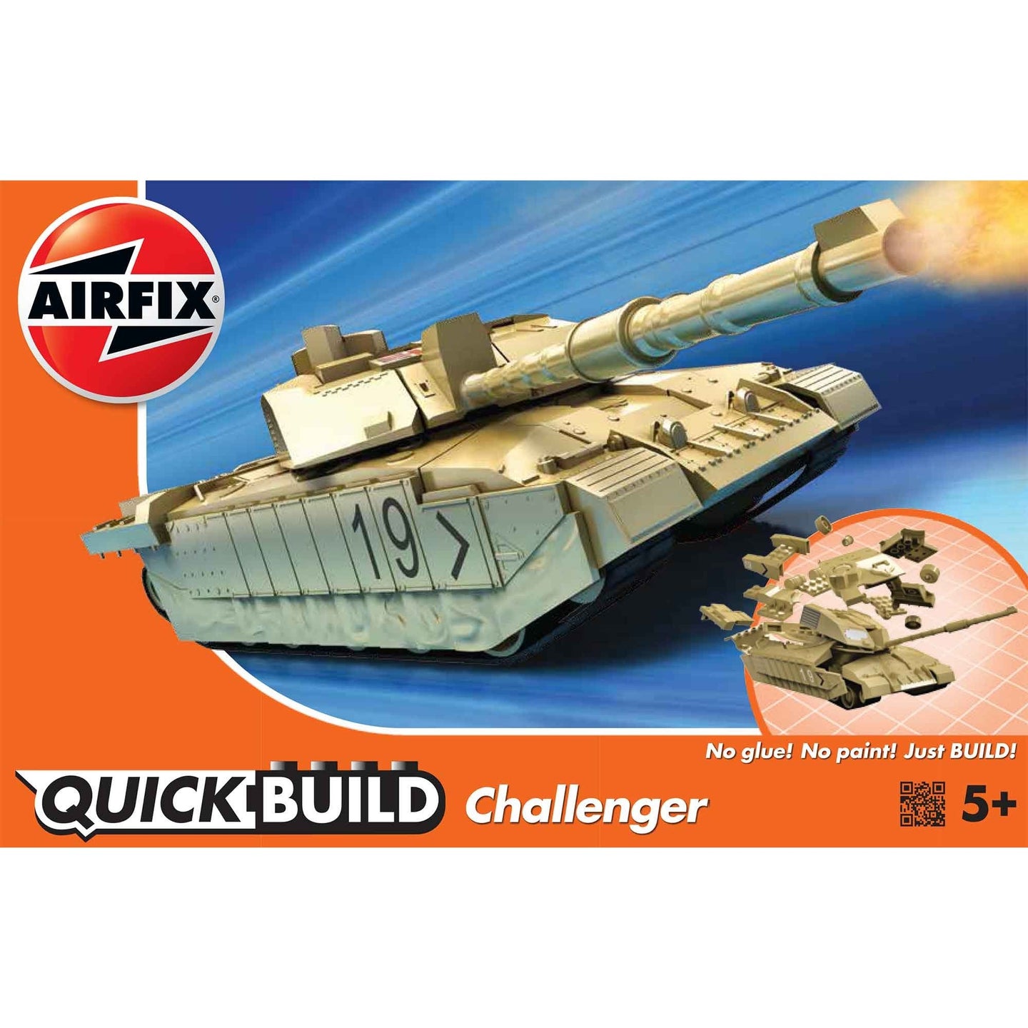 Airfix Quickbuild Snap British Challenger Tan  J6010