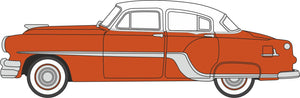 Oxford 1/87 HO 87PC54004 Pontiac Chieftain 4-Door Sedan 1954 Coral Red