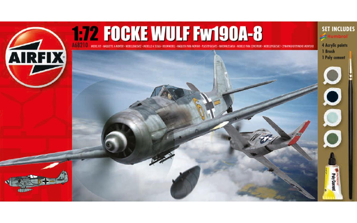 Airfix Starter Set 1/72 German Focke Wulf Fw190A-8 A68210