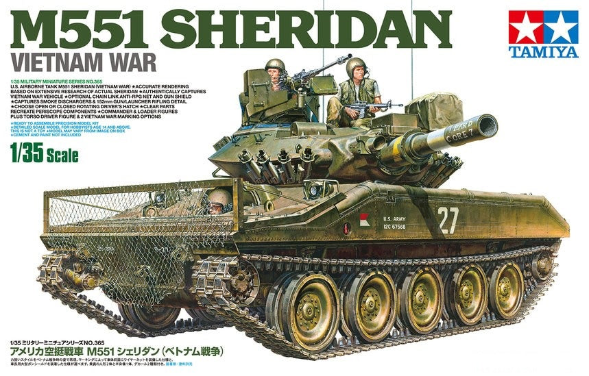 Tamiya 1/35 US M551 Sheridan Vietnam War 35365