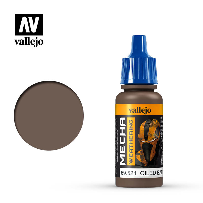 Vallejo Mecha Color 69.521 Weathering Oiled Earth Wash 17ml Bottle