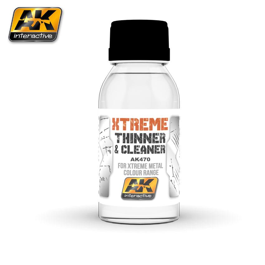 AK Interactive AK470 Xtreme Lacquer Thinner & Cleaner 100ml