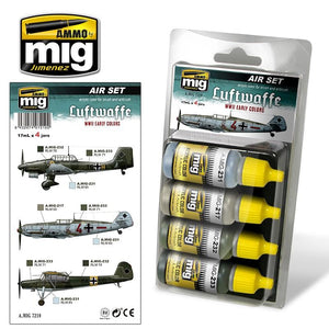 Ammo by Mig AMIG7210 Luftwaffe WWII Early Colors Paint Set