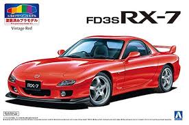 Aoshima 1/24 Mazda RX-7 FD3S Pre-Painted Red Kit 05497