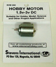 Load image into Gallery viewer, Stevens SVM-260 Hobby Motor 1.5 v-3v DC