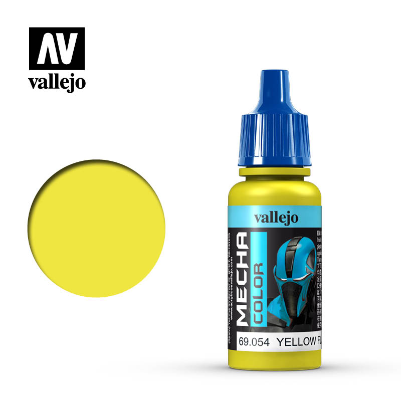 Vallejo Mecha Color 69.054 Yellow Fluorescent 17ml Bottle