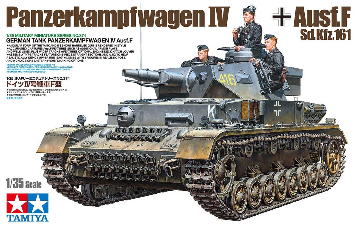 Tamiya 1/35 German Tank Panzerkampfwagen IV Ausf F. 35374