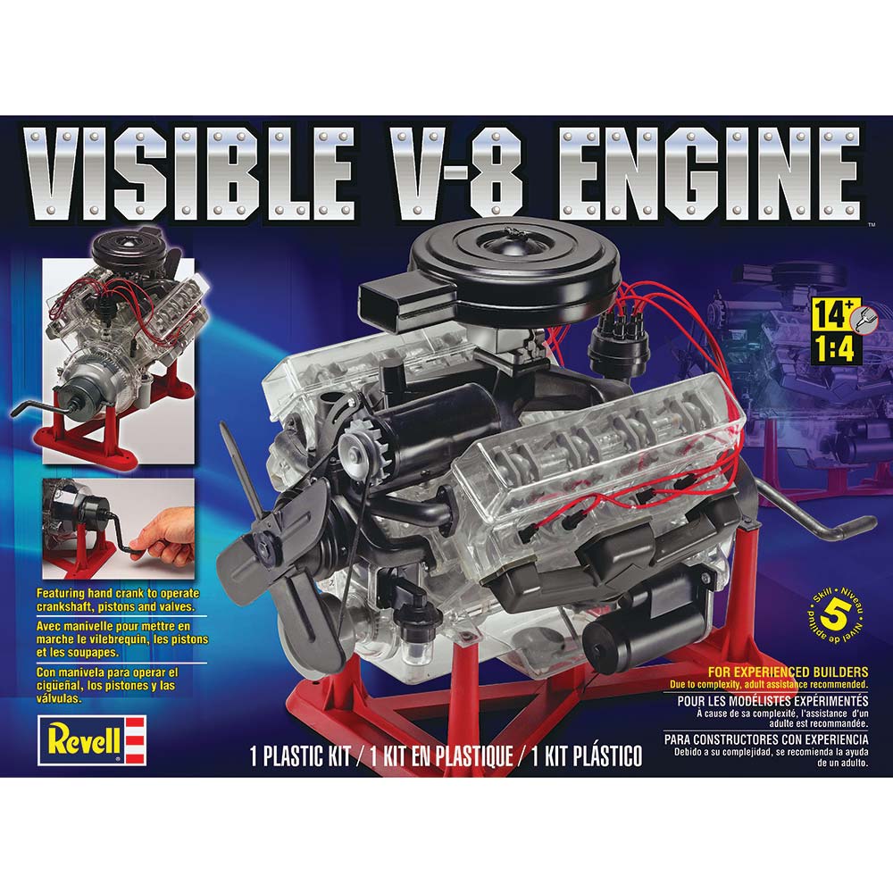 Revell 1/4 Visible V-8 Engine 858883