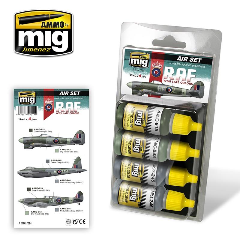 Ammo by Mig AMIG7214 RAF Late WWII  Colors Paint Set