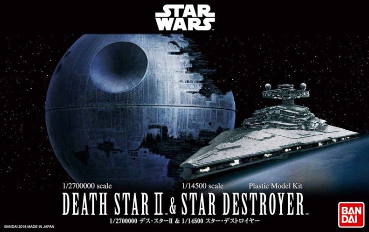 Bandai Star Wars 1/2700000 Death Star II & Star Destroyer 5063852