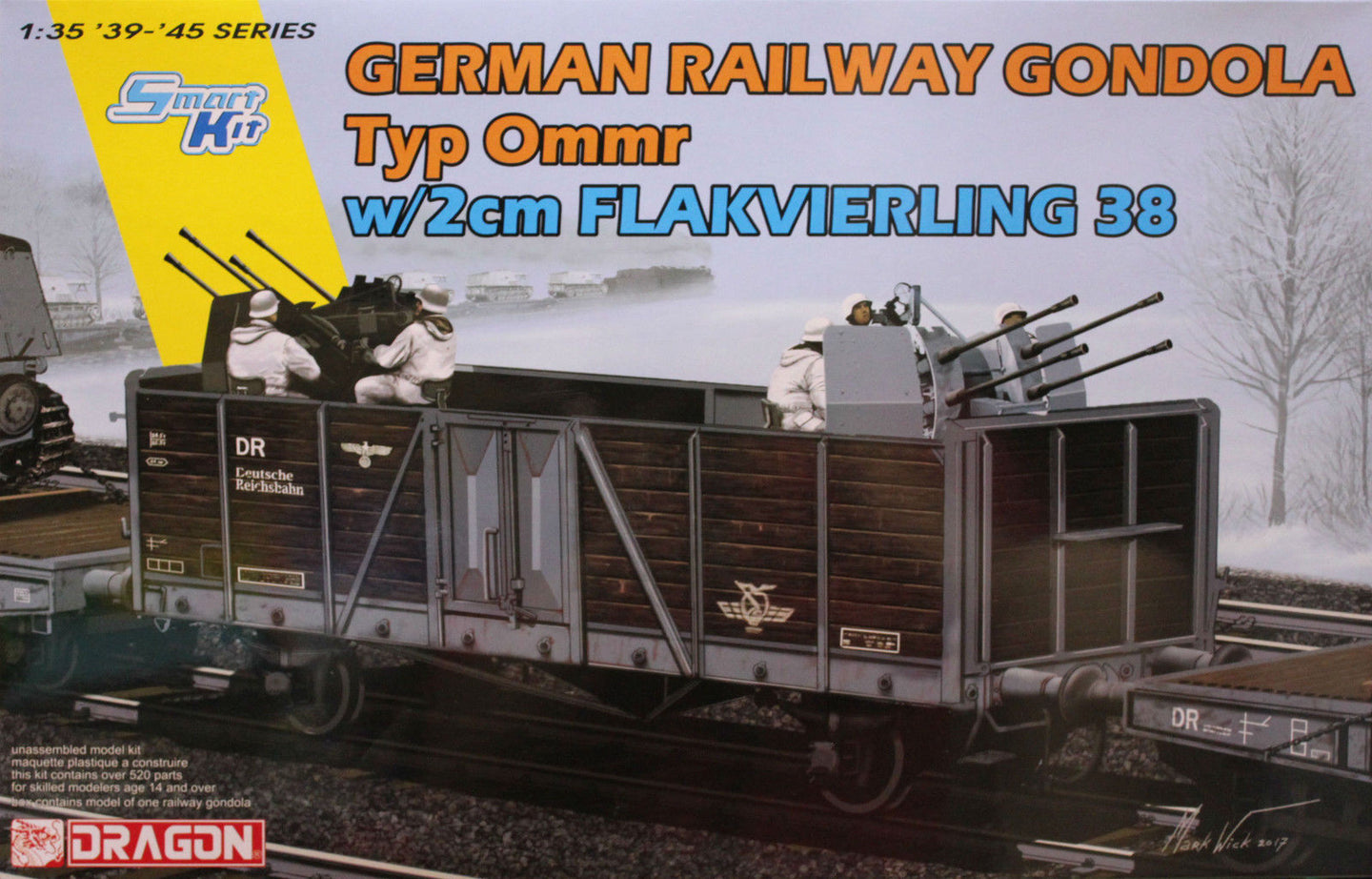 Dragon 1/35 German Railway Gondola Type OMMR Plastic Model Kit 6912