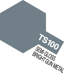 Tamiya Spray 85100 TS-100 Semi-Gloss Bright Gunmetal 100ml