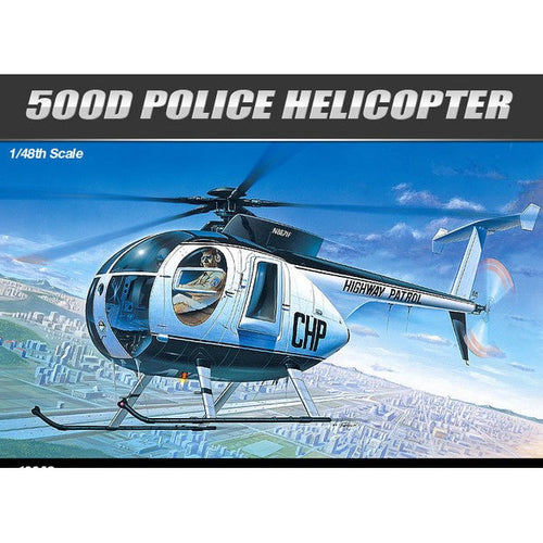 Academy 1/48 Police Helicopter Hughes 500D 12249