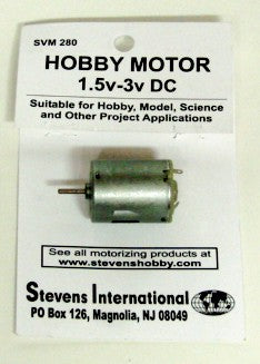 Stevens SVM-280 Hobby Motor 1.5v/3vDC 4600/9200 rpm