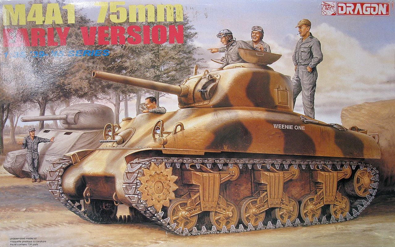 Dragon 1/35 US M4A1 75mm Early Version 6048 – Burbank's House of