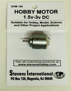 Stevens SVM-140 Hobby Motor 1.5v/3v DC 8100/1450 rpm