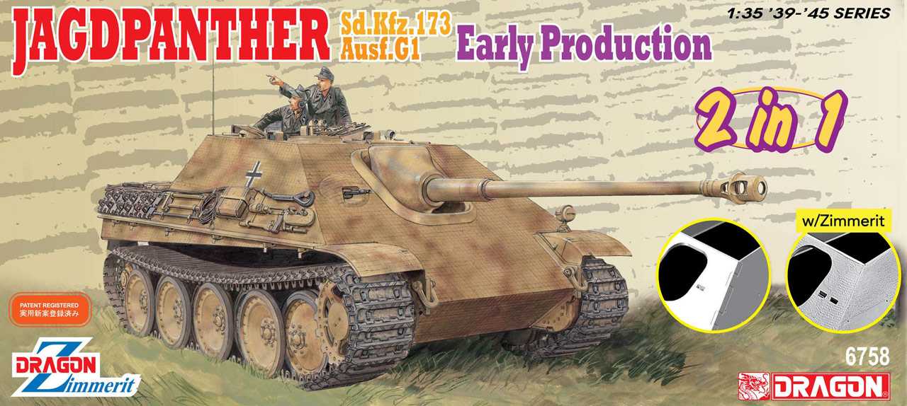 Dragon 1/35 German Jagdpanther sd.kfz.173 Ausf.G1 Early Production 6758