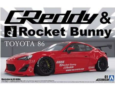 Aoshima 1/24 Toyota 86 GReddy & Rocket Bunny 06186