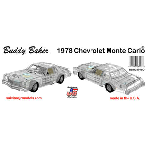 Salvinos 1/25 Buddy Baker 1978 Chevrolet Monte Carlo BBMC19780