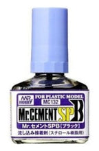 Load image into Gallery viewer, Mr. Hobby MC132 Mr. Cement BLACK SPB for Styrene/Acrylic 40ml