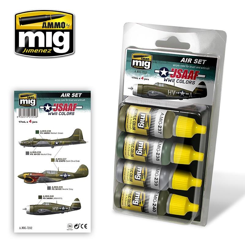 Ammo by Mig AMIG7212 USAAF WWII  Colors Paint Set