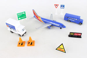 Daron Playset Southwest Airlines Airport Play Set (New Colors) RT8181-1