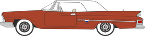 Oxford 1/87 HO 87CC61004 Chrysler 300 Convertible 1961 Cinnamon/White (Closed)