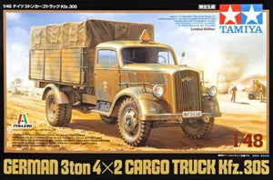 Tamiya 1/48 German 3 Ton 4X2 Cargo Truck Kfz.305 Limited Edition 89782