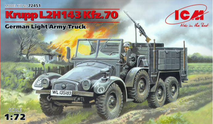 ICM 1/72 German L2H143 Kfz.70, German Light Army Truck 72451