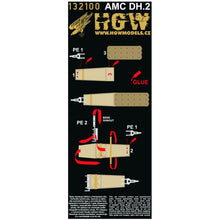 Load image into Gallery viewer, HGW 1/32 British AMC DH.2 Microtextile/Photoetch Seatbelts 132100