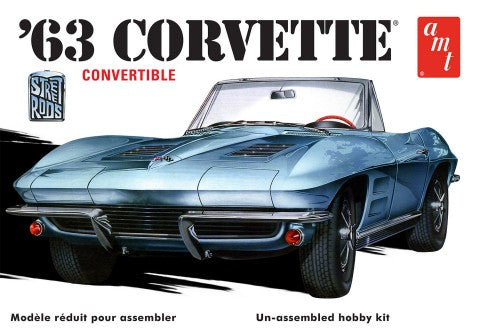 AMT 1/25 1963 Chevy Corvette Convertible AMT1335