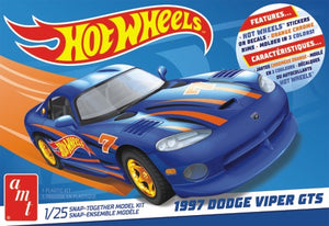 AMT 1/25 Hot Wheels 1997 Dodge Viper GTS Car (Snap)AMT1349