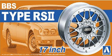 Load image into Gallery viewer, Aoshima 1/24 Rim &amp; Tire Set ( 02) Type RsII 17&quot; Plated 05241