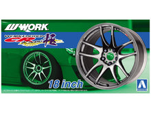 Load image into Gallery viewer, Aoshima 1/24 Rim &amp; Tire Set ( 22) Work Emotion CR 18&quot;  05300