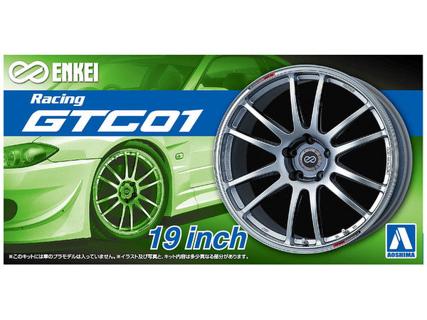 【Nashrulloh AD 】ENKEI エンケイ　GTC01 セット① Aoshima 1/24 Rim & Tire Set ( 47) Enkei GTC01 19