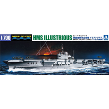 Load image into Gallery viewer, Aoshima 1/700 British Aircraft Carrier HMS Illustrious Attack on Benghazi 05941