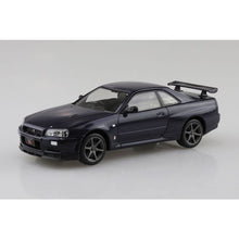 Load image into Gallery viewer, Aoshima Snap Kit 1/32 Nissan Skyline GT-R R34 Midnight Purple 06252