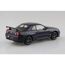 Load image into Gallery viewer, Aoshima Snap Kit 1/32 Nissan Skyline GT-R R34 Midnight Purple 06252