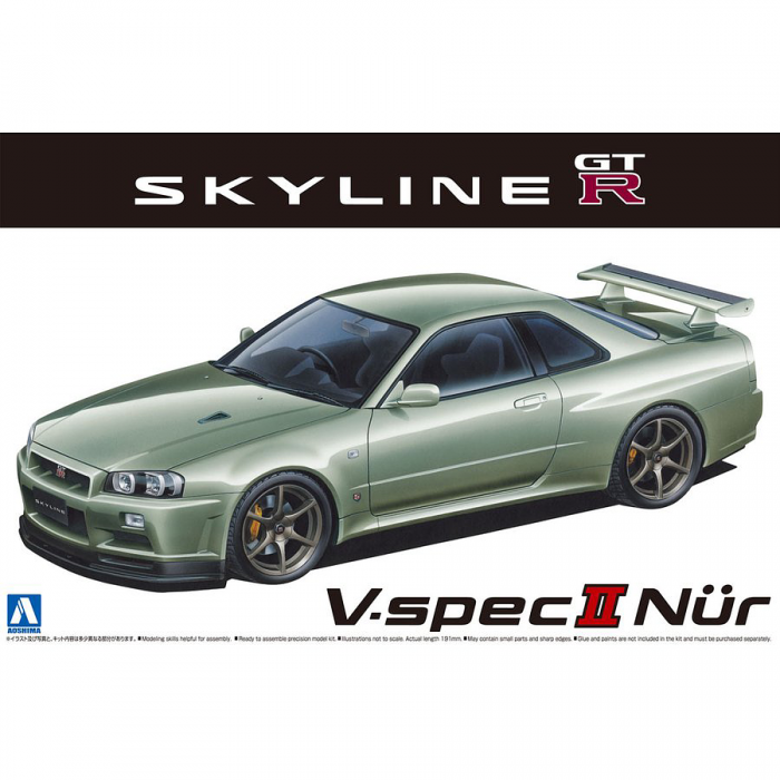 Aoshima 1/24 Nissan BNR34 Skyline GT-R V-spec II Nur 2002 20240