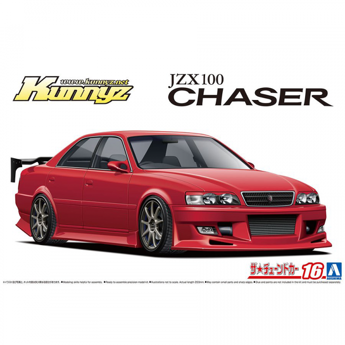 Aoshima 1/24 Toyota JZX100 Chaser Kunnyz Custom 06310 – Burbank's Aoshima 1/24 Toyota JZX100 Chaser Kunnyz Custom 06310 – Burbank's