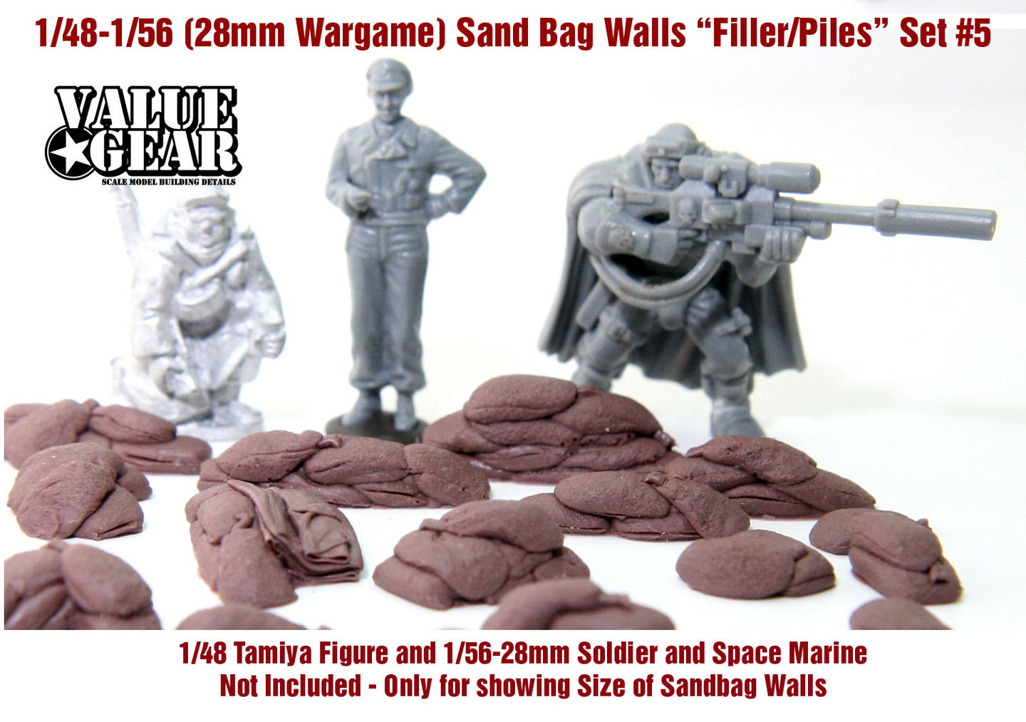 Value Gear 1/48 - 1/56 Sand Bag Filler/Piles 48SB5