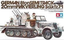Load image into Gallery viewer, Tamiya 1/35 German 8 Ton Semitrack 20mm Flakvierling Sdkfz 7/1 35050