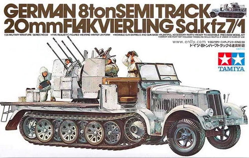 Tamiya 1/35 German 8 Ton Semitrack 20mm Flakvierling Sdkfz 7/1 35050