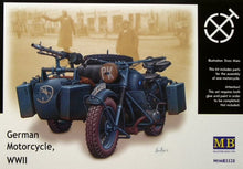 Load image into Gallery viewer, MasterBox 1/35 German BMW Motorcycle WWII Era MB 3528
